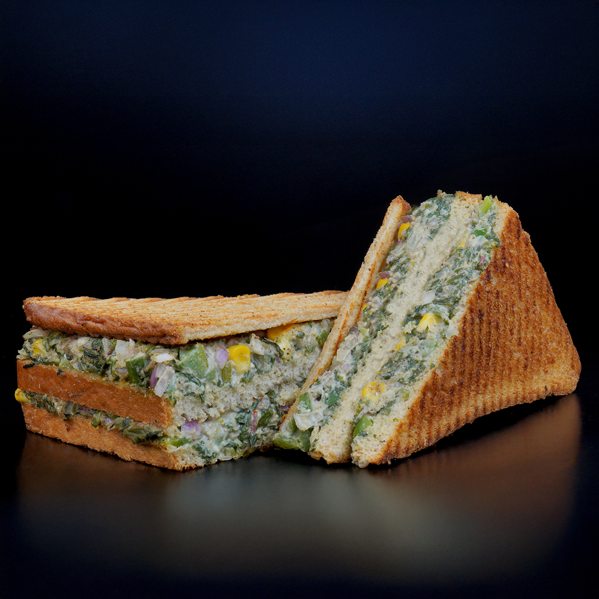 Spinach & Corn Cheese Grill